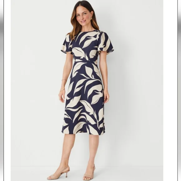 slim fit dress slacks Fit & Flare Dress (Rose)